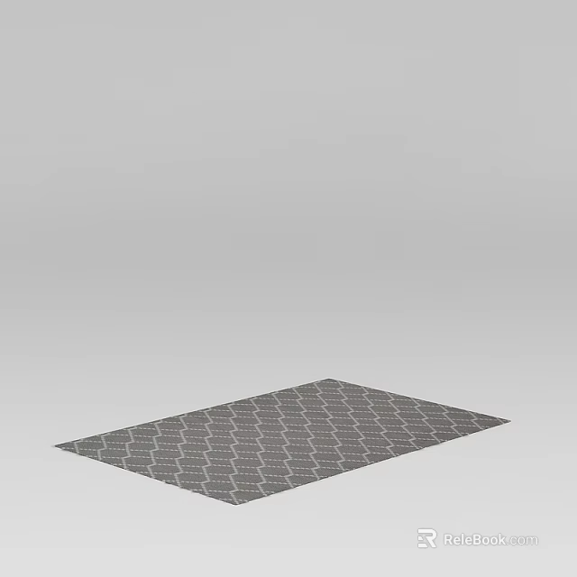 Tech Exhibition Hall Interior Featuring Hexagonal Pattern Floor Design Elements 3d model