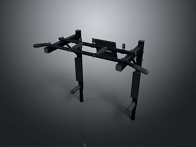 Adjustable Heavy Duty Gym Training Equipment With Metal Frame And Parallel Bars 3d model