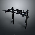 Adjustable Heavy Duty Gym Training Equipment With Metal Frame And Parallel Bars 3d model