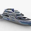 Modern Ship Superyacht 3d model