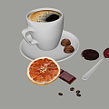 Modern Coffee Coffee Food 3d model