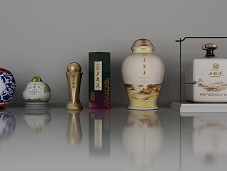 Wine Wuliangye 3d model