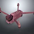 Advanced Quadcopter Drone Equipment With Rotors Camera And Landing Gear Structure