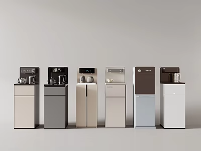 Stylish Daily Use Electrical Appliances With Various Colors And Modern Standing Design 3d model