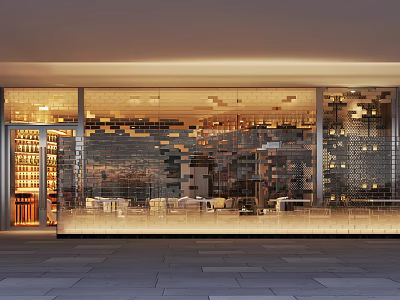 Modern Bar Appearance 3d model