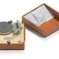 phonograph vintage player retro phonograph 3d model