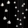 Crystal Chandeliers Modern Hanging Pendant Lights With Elegant Design And Multiple Sizes