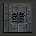 Medieval Fantasy Stone Trap With Rising Spikes On Cracked Square Platform