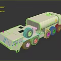 White Military Fuel Tanker Vehicle With Multiple Wheels And Tank Structure
