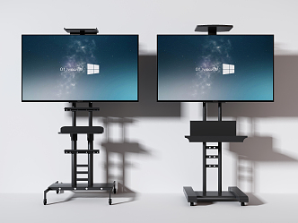 Modern bracket TV stand 3d model