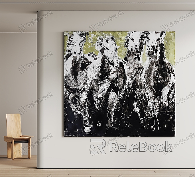 Modern Animal Painting Decorative Painting model