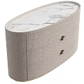 Elegant Modern Bedside Tables With Fabric Drawers Brass Handles And Neutral Tones Interior Design