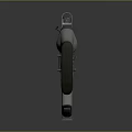 Modern Tactical Rifle With White Stock Metallic Body And Detachable Magazine