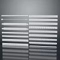 Transparent Plant Leaves With Various Shapes Textures Neatly Arranged Reflective Surface