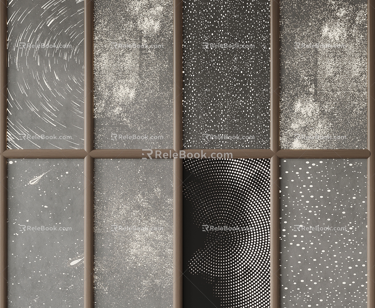 Modern Perforated Panel Background Wall 3d model