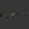 Advanced Tactical Military Sniper Rifle With Camouflage Design And Scope