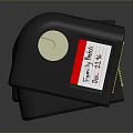 Stacked Black Electronic Devices With Circular Buttons Labels And Yellow Interior Parts