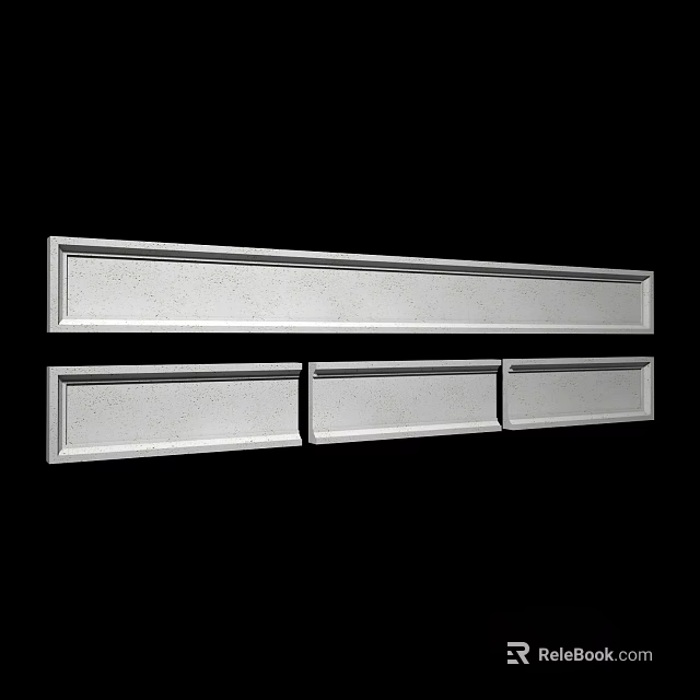 Decorative Plaster Cornice Molding For Interior Design With Various Styles And Patterns 3d model 