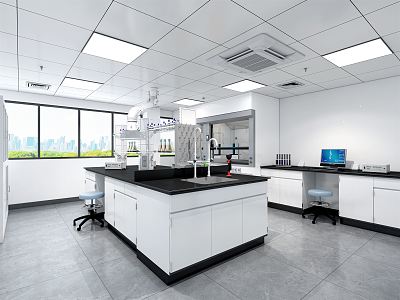 Modern Laboratory Physical and Chemical Room model