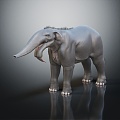 Modern Elephant Ancient Elephant Mammos 3d model