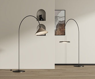 Floor lamp combination 3d model