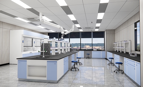 Modern Laboratory 3d model