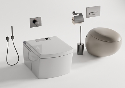 Smart toilet 3d model