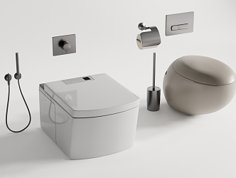 Smart toilet 3d model