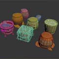 Handmade Woven Storage Containers And Clay Pots For Home Organization With Natural Materials