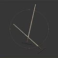 Two Crossed Vintage Garden Rakes with Wooden Handles and Metal Tines as Decorative Accents