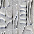Light Colored Textured Wall Tiles With Decorative Patterns For Interior Design