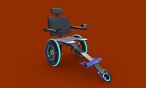 Modern Wheelchair Science Fiction Wheelchair 3d model