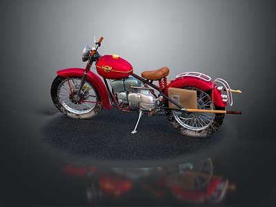 Motorcycle Two-wheeled Motorcycle Cross-country Motorcycle Road Race Motorcycle Motor Vehicle Transport 3d model