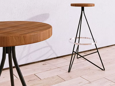 Modern Bar Stool Bar Chair 3d model