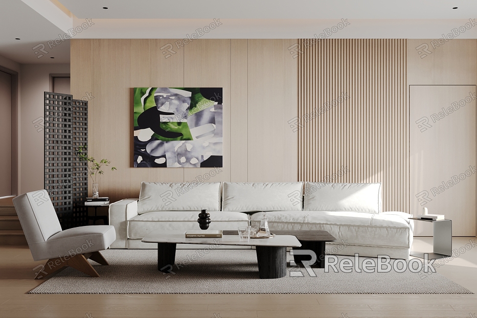 modern living room model