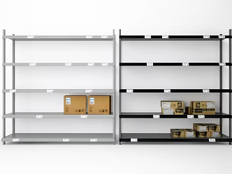 modern shelf 3d model
