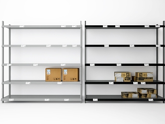 modern shelf 3d model