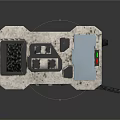 Industrial Device Component With Metal Casing Display Panel And Control Buttons