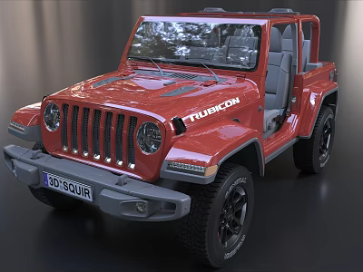 Jeep Wrangler SUV 3d model