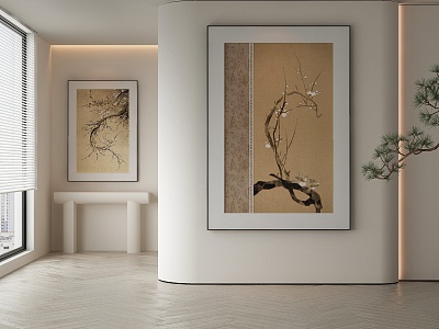 New Chinese Decorative Painting 3d model