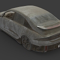 Scrapped car abandoned car broken car broken car broken car old car broken car low face number low model simple model game sub-era film and television level super realistic 3d model