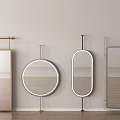 Modern Wall Mounted Mirrors In Different Shapes With Metal Frames For Interior Decor
