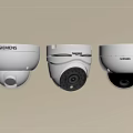 Projection Monitoring White Dome Security Cameras From Siemens Hikvision Samsung Brands