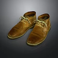 Brown Leather Lace up Shoes With Classic Design For Daily Use