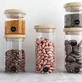 Modern condiments 3d model