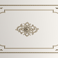 French gypsum line gypsum line carved line ceiling gypsum line 3d model