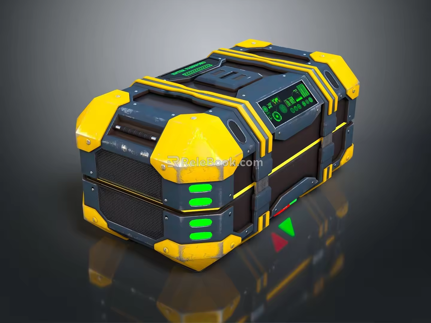 Modern Science Fiction Box Science Fiction Box Military Box Password Box 3d model