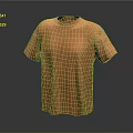 Plain Orange Short Sleeve T-shirt With Casual Design And Smooth Texture