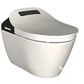 Modern White Smart Toilet with Sleek Design and Ergonomic Comfortable Seat