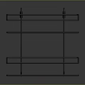 Wall Mounted Metal Three Tier Storage Shelf for Kitchen Bathroom Organizing Furniture
